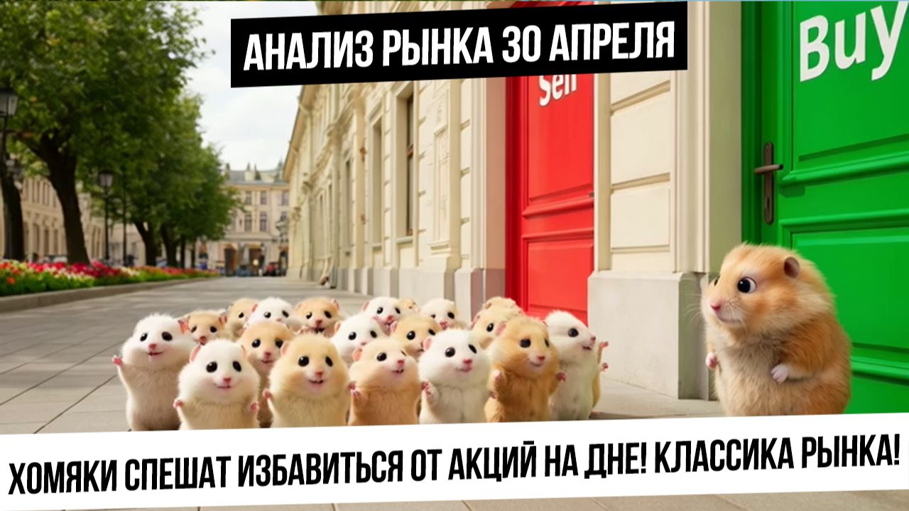 Анализ рынка 30 апреля. Эмоциональные каскадные продажи на рынке РФ! Когда падение остановится?