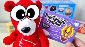 Растущий Шарик. Медведь Костя. Эксперимент. Опыт