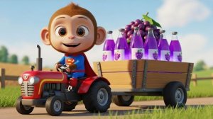 Обезьянка Кики Собирает Виноград на Ферме - Ежедневное Приключение Обезьянки Кики