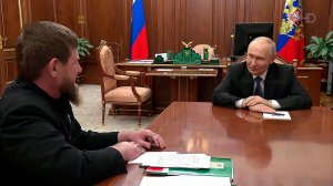 О помощи пострадавшим в результате паводков президенту доложил глава Чеченской республики Р. Кадыров
