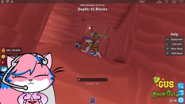 Surprise Guest LET'S PLAY ROBLOX TREASURE HUNT SIMULATOR With Gus The Gummy Gator !!