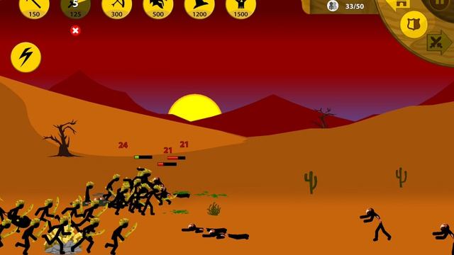 Stick War Legacy, миссия 339 ( Insane, безумная сложность, без баффов, без скинов)