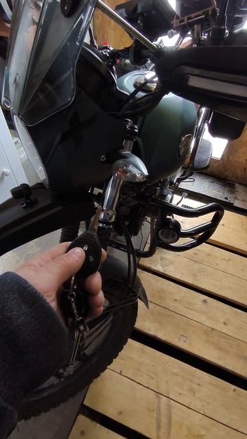 Сигнализация на мотоцикл с автозапуском