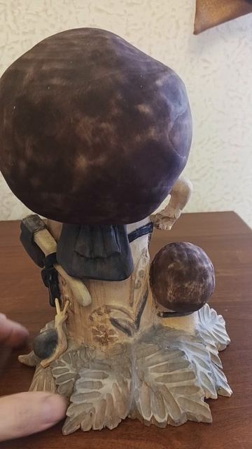 Гриб из дерева. Подарок другу на юбилей