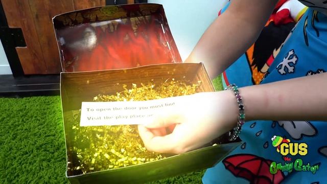 WE FOUND A SECRET DOOR ! Gus The Gummy Gator What's Behind The Mystery Door !_