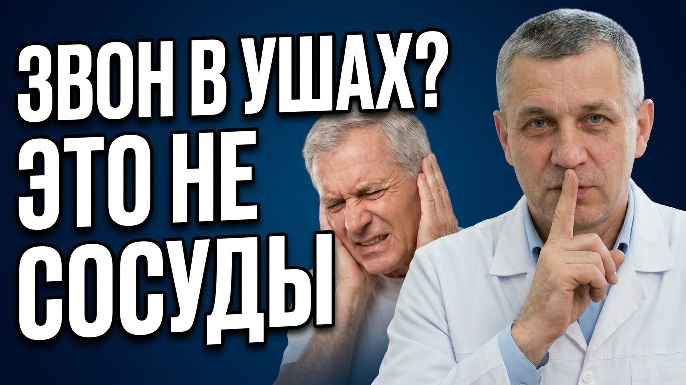Шум в ушах и головокружение — это не сосуды. Вот настоящая причина