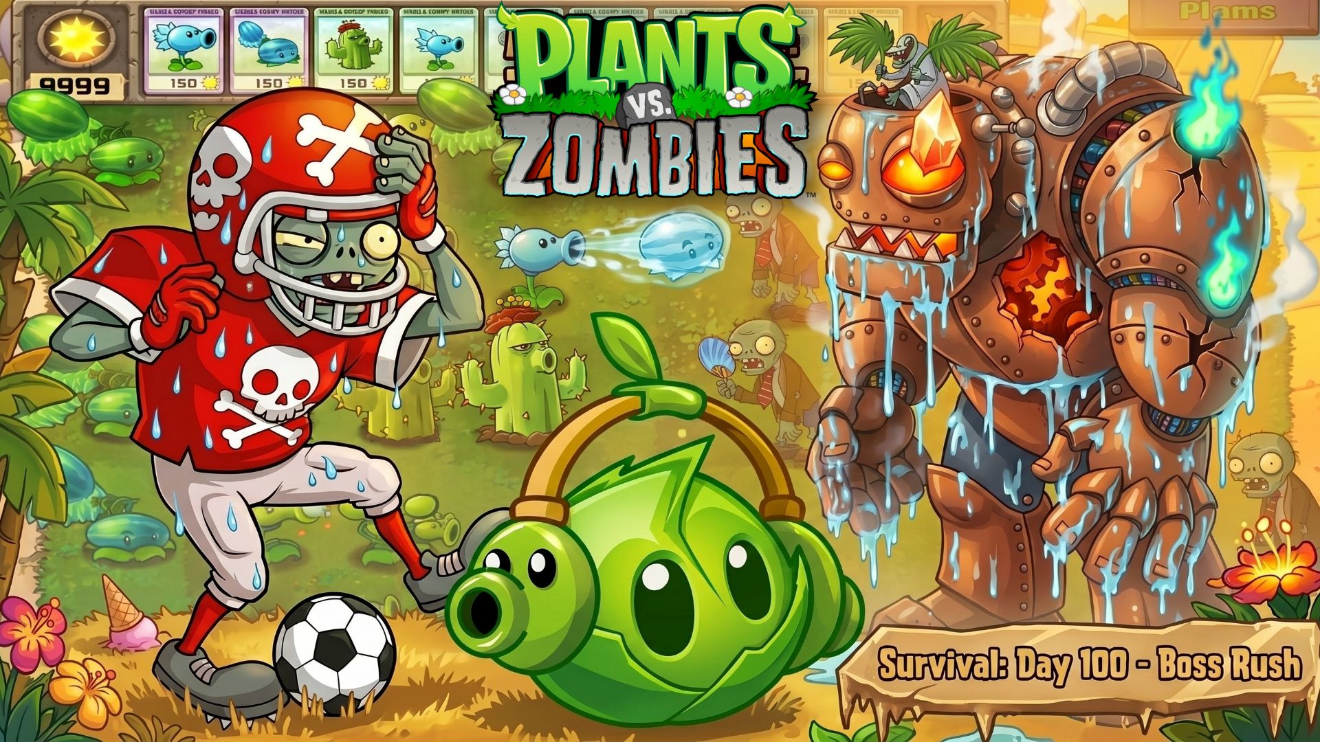 ПОБЕДА ЗОМБИ против растений EXPANDED MOD PVZ FUSION