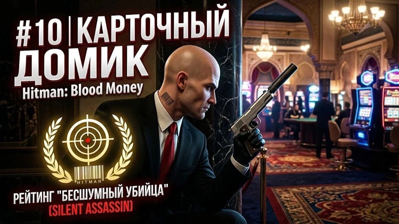 Hitman: Blood Money / #10 / Карточный домик / Рейтинг "Бесшумный убийца" (Silent Assassin)