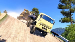 645 / ETS2 1.53 / Суровая Россия Забайкалье «R7» / КАМАЗ 65225 БАТЫР