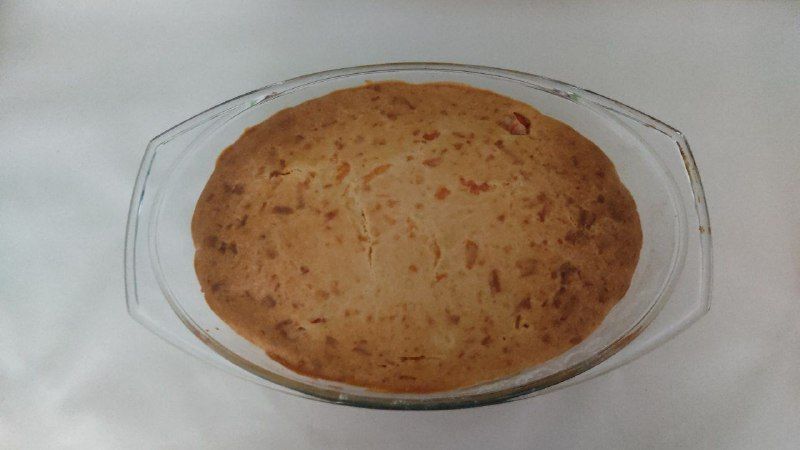 Быстрый заливной пирог с ветчиной и сыром