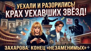 Миллионы Дудя сгорели, а Галкин прячет замок Захарова раскрыла правду о крахе уехавших звёзд