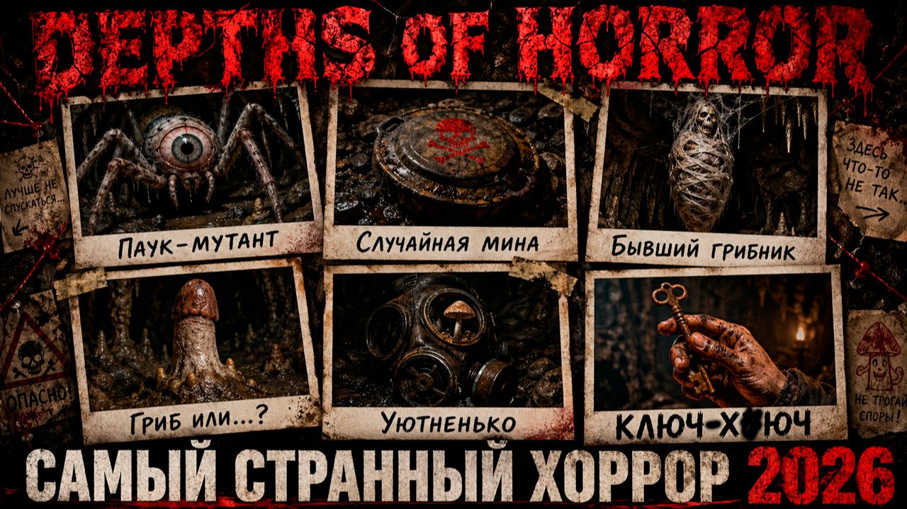 ЭТО ГРИБ ИЛИ ПЕНИС Самый странный инди-хоррор про пауков и мины — Depths Of Horror Mushroom Day