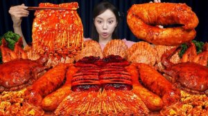 АСМР ЕДА КОРЕЯ | МУКБАНГ | ИКРА ГИГАНТСКОЙ РЫБЫ | ОСТРЫЕ КАЛЬМАРЫ | МОРЕПРОДУКТЫ
