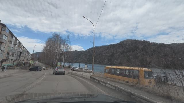 Набережная улица Дивногорск Красноярский край апрель 2026г.