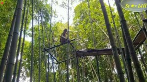 Умелая китаянка своими руками построила себе дом в непроходимом лесу. Это стоит увидеть