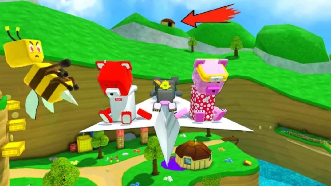 Мы полетели на бумажном самолетике к секретному домику черепах/Super Bear Adventure🐻💫