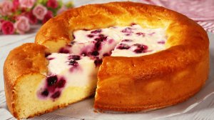 Пирог - десерт за 10 минут! Тает во рту! Выпечка к чаю и кофе