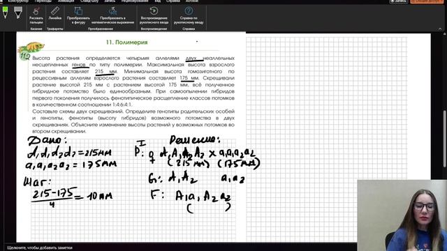 ХИТ ЕГЭ  - разбор задачи на полимерию