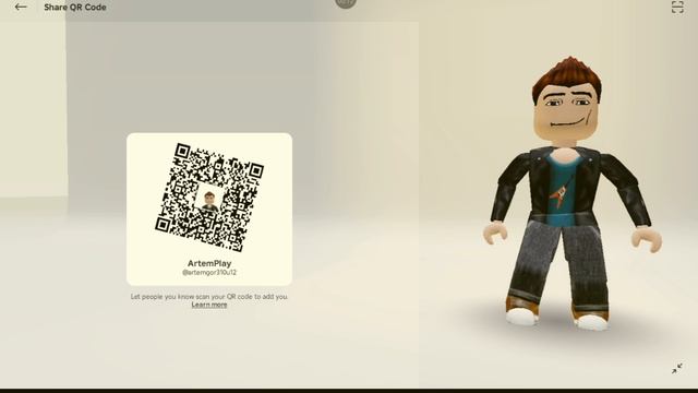 сканируйте этот Qr-код что вы меня увидели в роблоксе