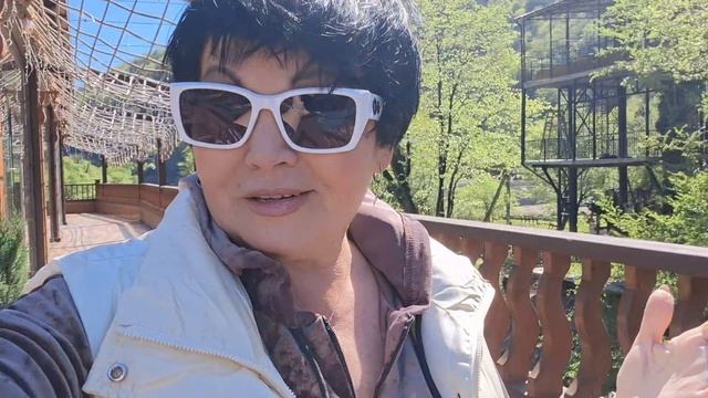 Мамалыга с жареным сыром в Абхазском дворе👍пробуем местные блюда😋