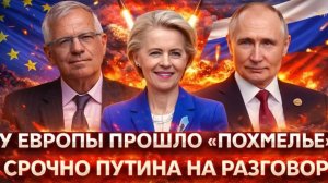 У Европы прошло похмелье Срочно Путина на разговор! Евросоюз просит помочь Россию