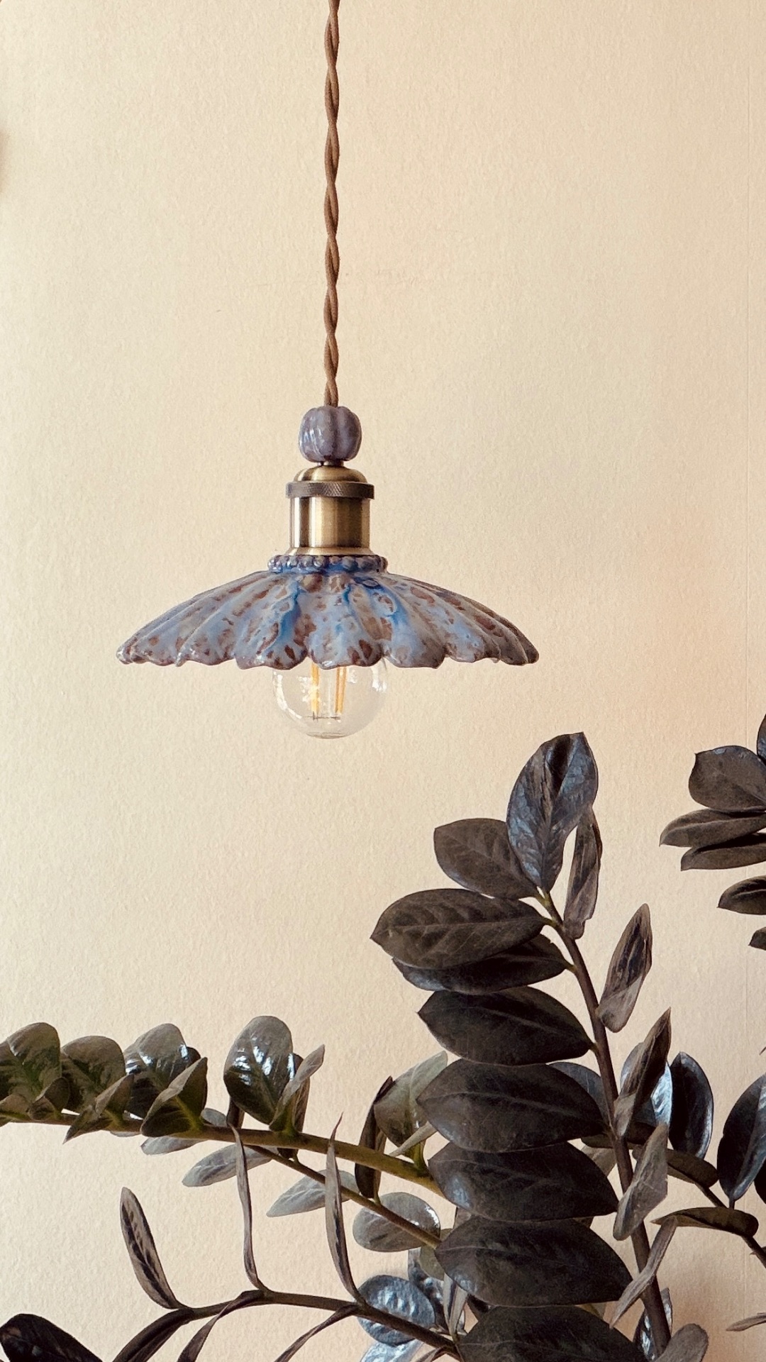 Слепила керамический светильник 💡