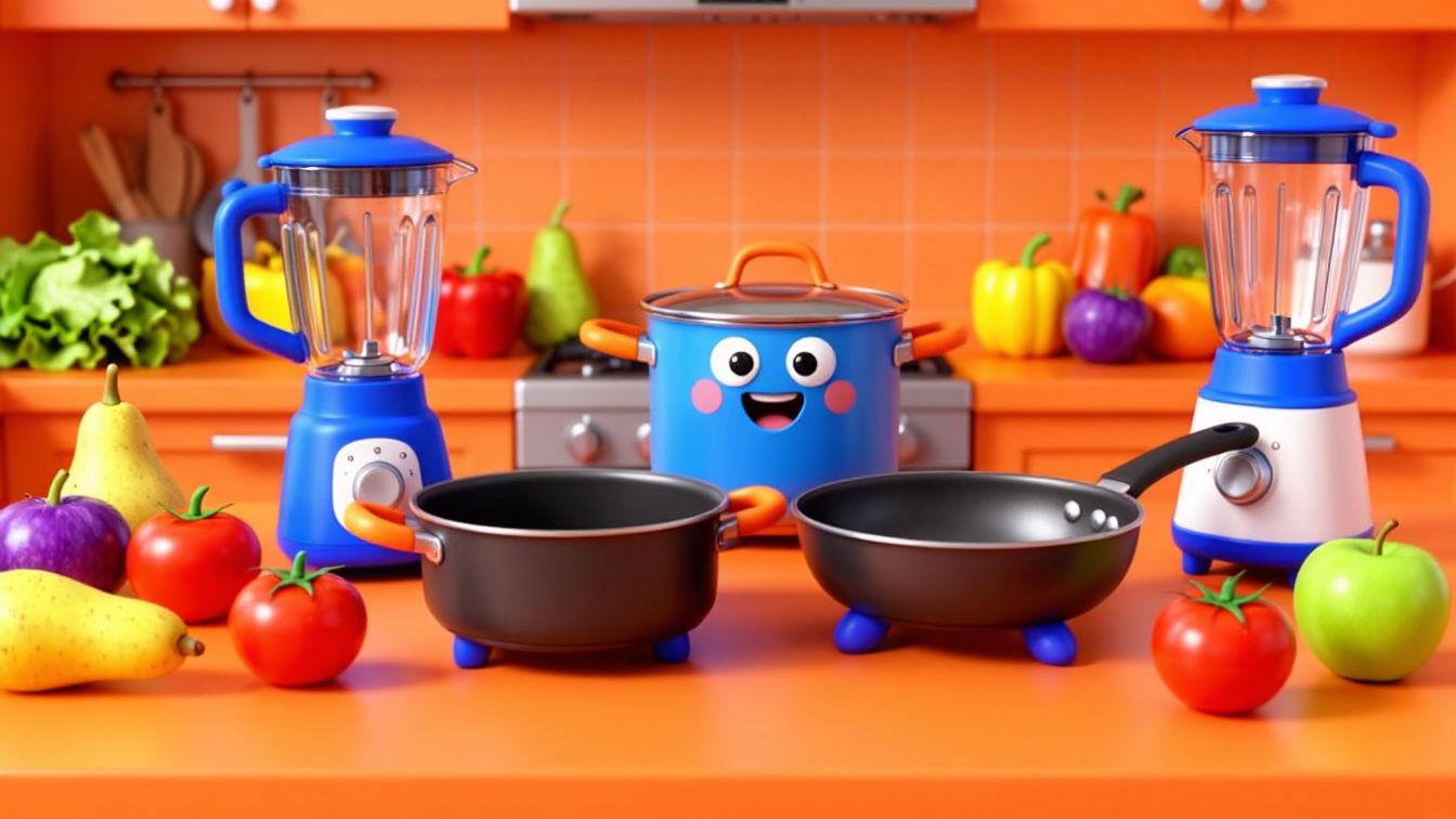 🍳КУЛИНАРНАЯ ВЕЧЕРИНКА С ПОСУДОЙ: РАЗВИВАЮЩИЙ МУЛЬТИК ДЛЯ ДЕТЕЙ!🧁