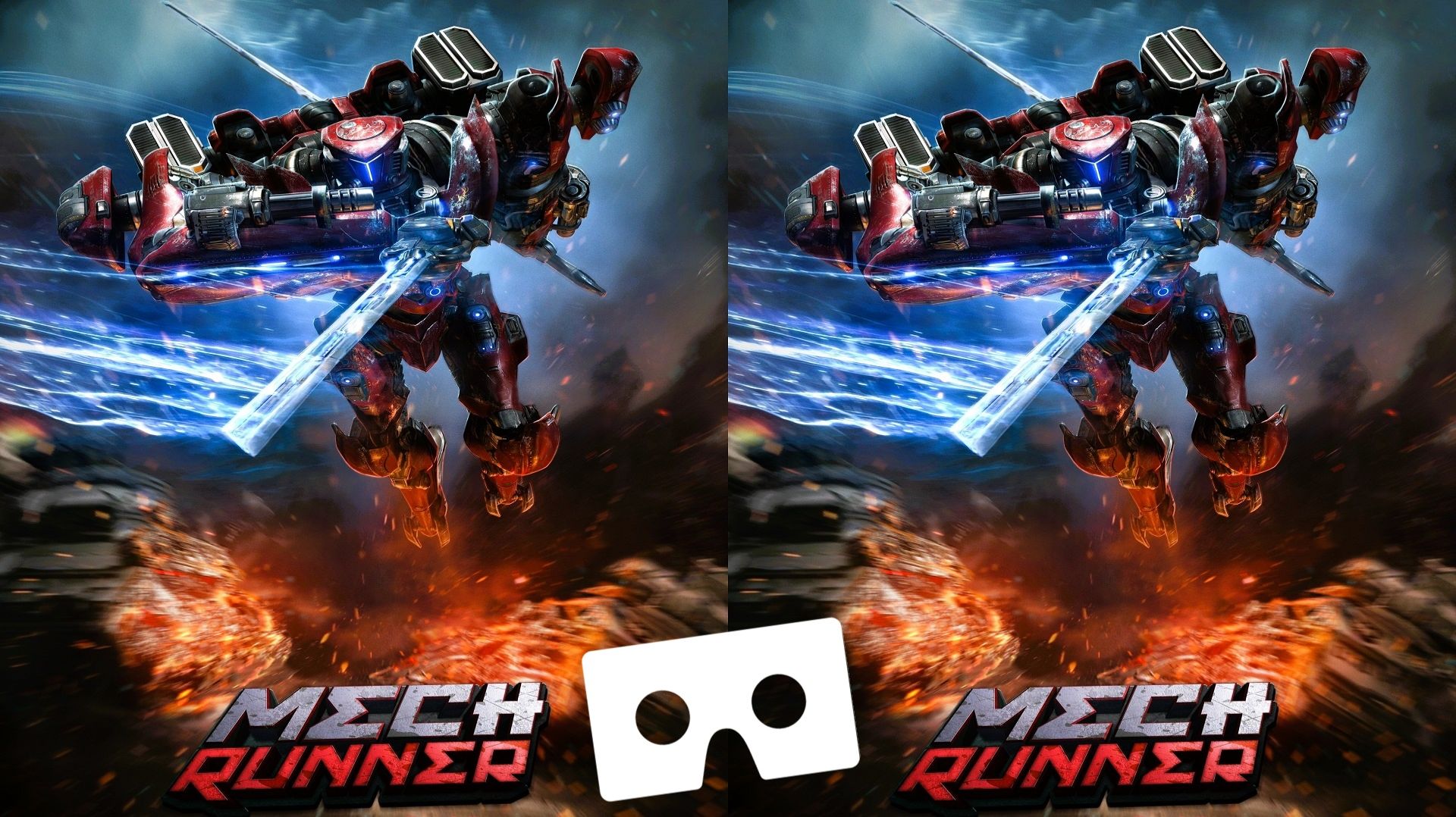 MechRunner 3Д VR видео SBS VR Box