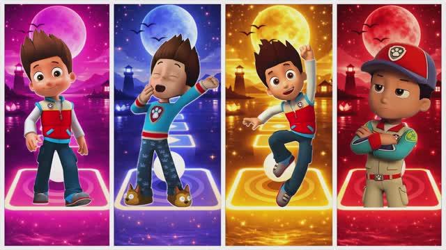 🕵️ КТО НАСТОЯЩИЙ? 🐶 Райдер против 4 Клонов! Битва в Плитках Музыки ЭДМ Раш! 🎹