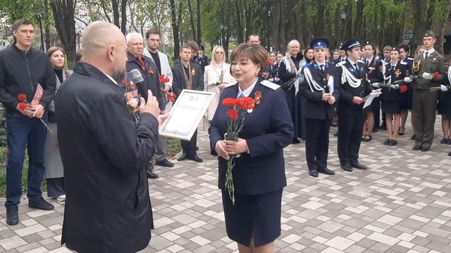 Торжественное мероприятие посвящённое 81 годовщине Великой Победы. Пятигорск Сквер Победы 20.04.2026