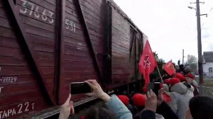 Кайбичане встретили “Поезд Победы”