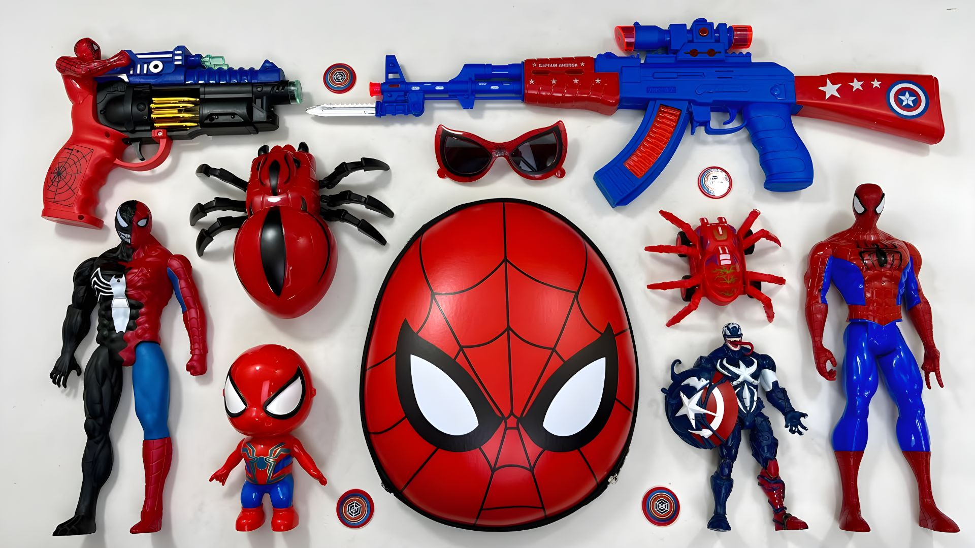 Распаковка набора игрушек Человек-паук, набор игрушек серии Marvel.🕷🕸