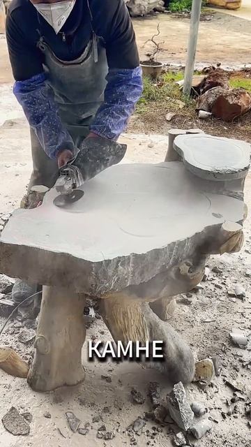 Столик из природного камня своими руками