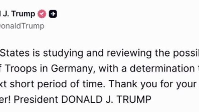 Трамп выведит войска из Германии