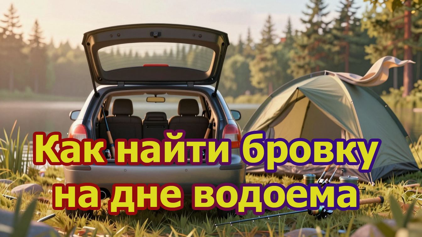 Как найти бровку на дне водоема.