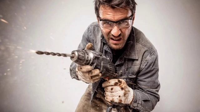 Звук дрели, звук перфоратора. 4 часа