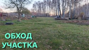 На участке наступает весна и все распускается Обход участка
