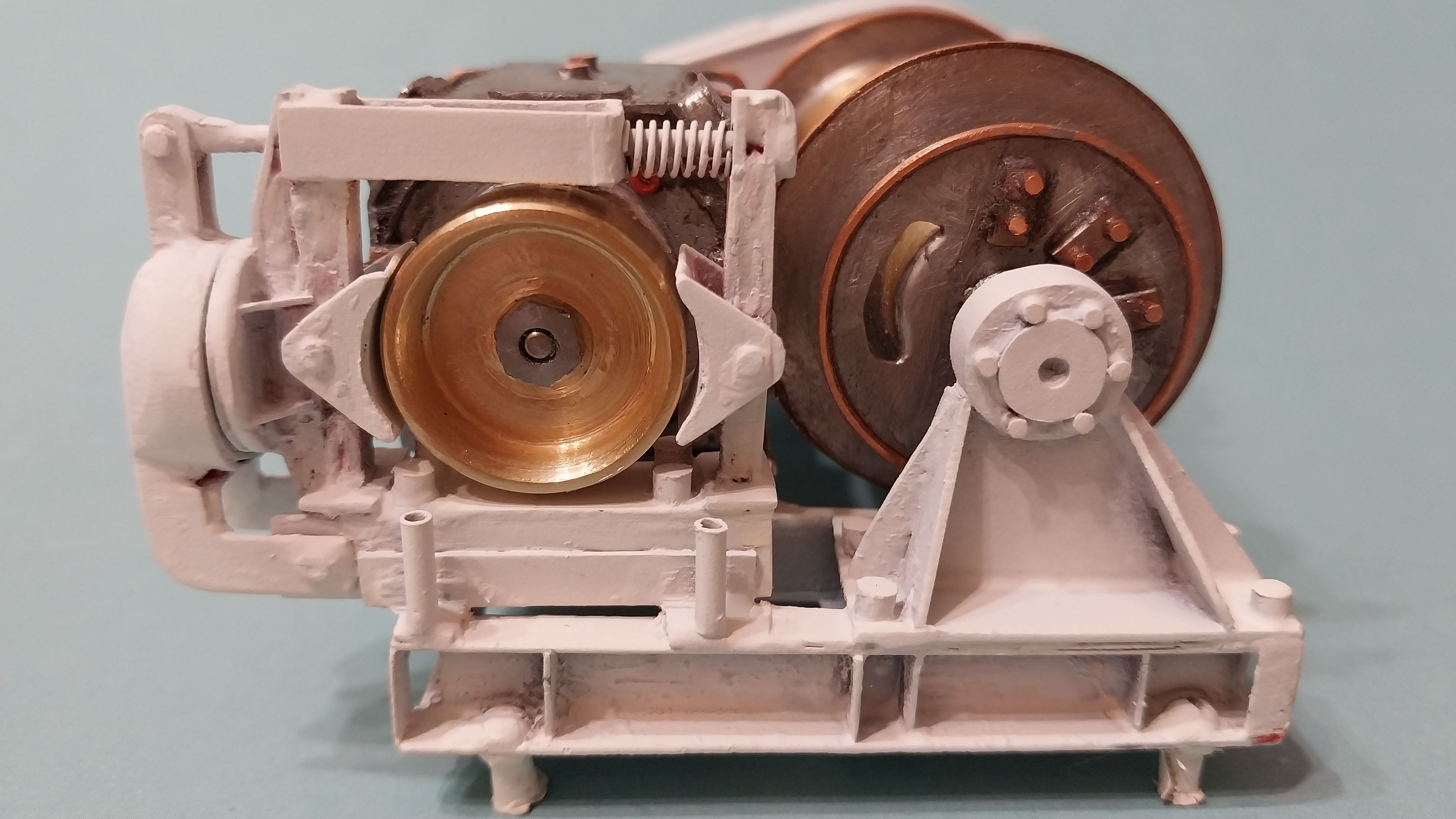 Грузовая лебёдка с новым барабаном. КБ-502.