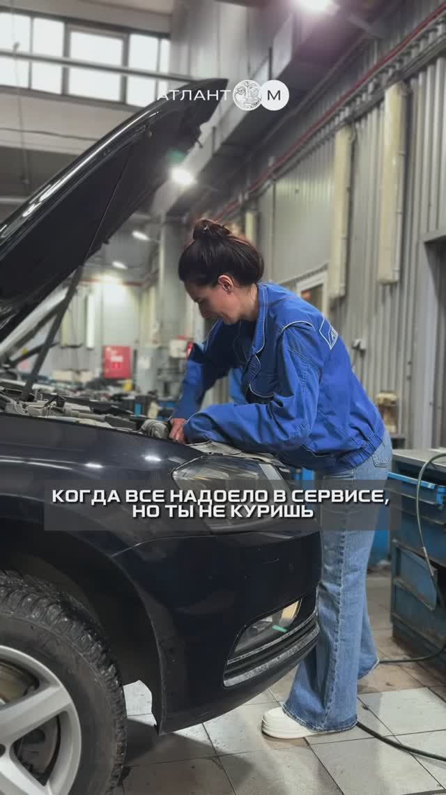 ВЫДЫХАЙ, БОБЁР 😂 #автосервис #атлантм #фольксваген #шкода #юмористическийконтент #мем