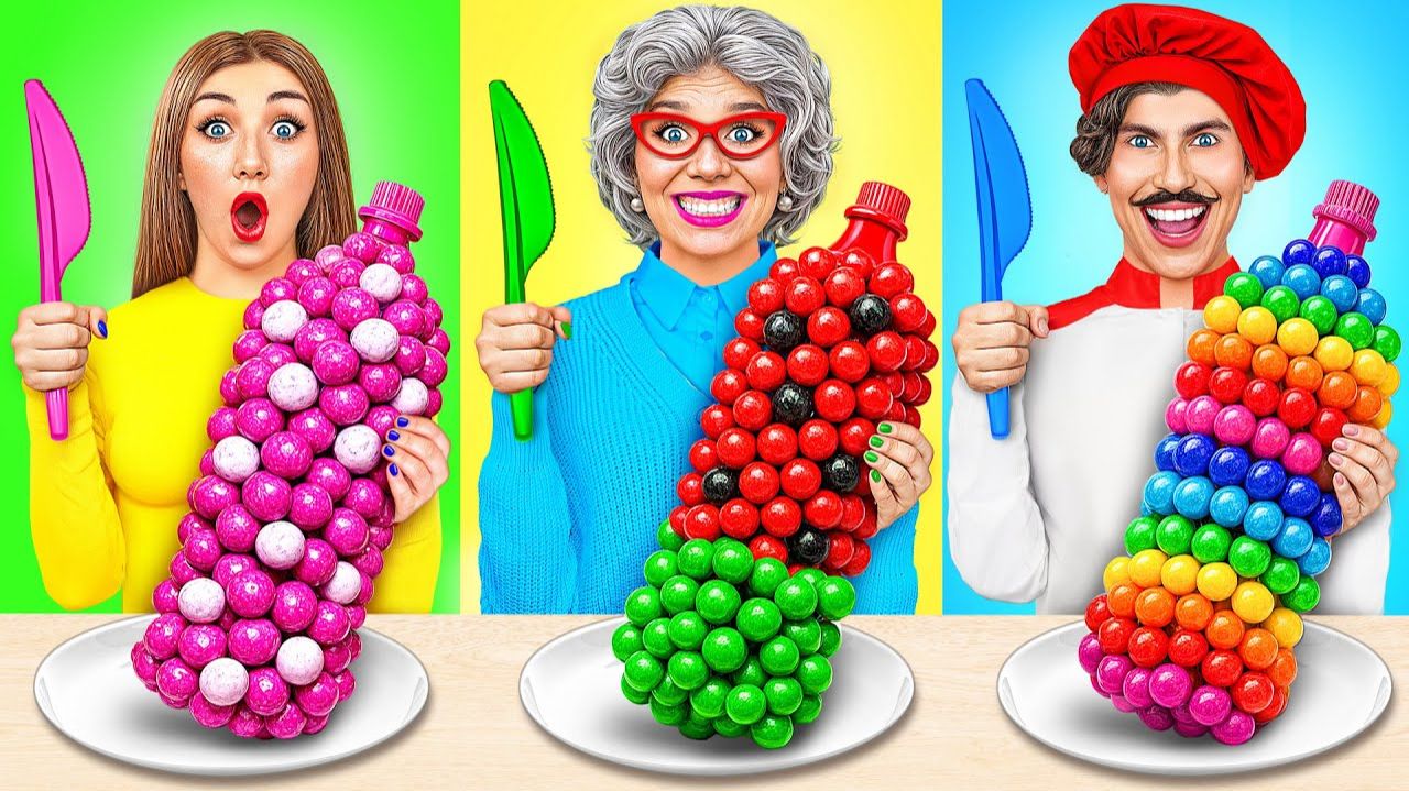 Кулинарный Челлендж# Я против Бабушки # Лайфхаки для Родителей от Jelly DO Challenge