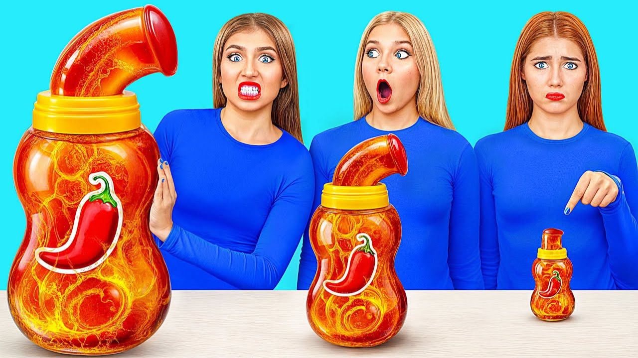 Большая, Средняя или Маленькая Тарелка Челлендж # Кухонные Лайфхаки и Хитрости от Jelly DO Challenge