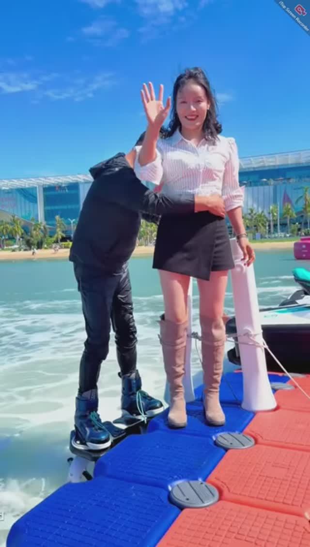 Flyboard. Искупал красавицу. Wetlook