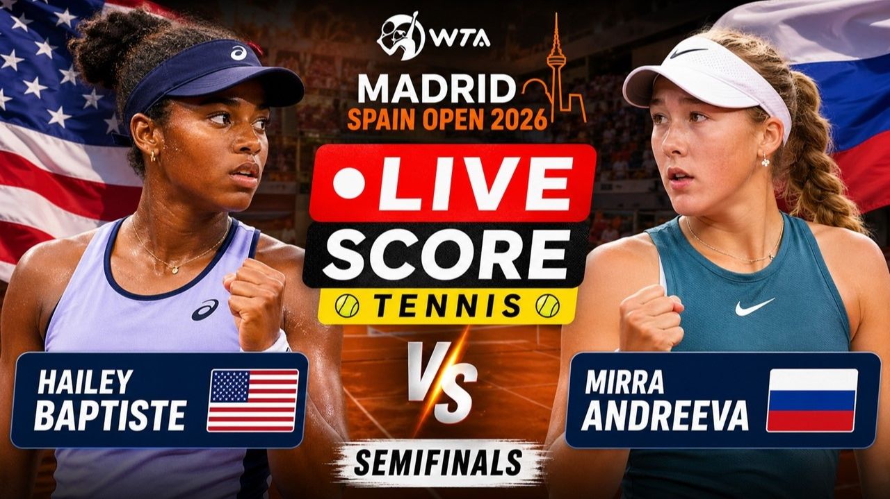 Баптист Х — Андреева М Теннис. WTA. Мадрид. Грунт Прямая трансляция