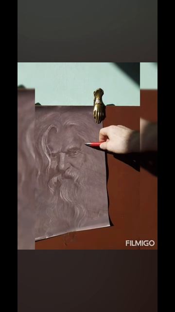 Рисую сепией портрет.#Сепией портрет.#Парфирий Иванов