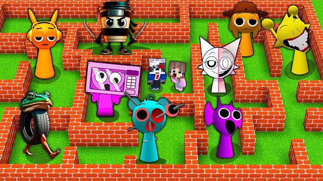 НУБ И ПРО В ЛАБИРИНТЕ ВСЕ СПРУНКИ ИТАЛЬЯНСКИЕ БРЕЙНРОТ ЖИВОТНЫЕ МЕМЫ В МАЙНКРАФТ АНИМАЦИЯ