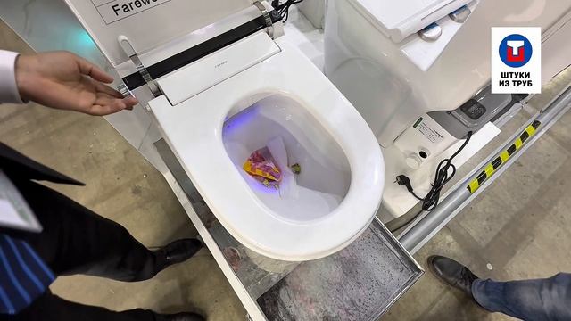 Унитаз со встроенным измельчителем. Не боится блокировок!