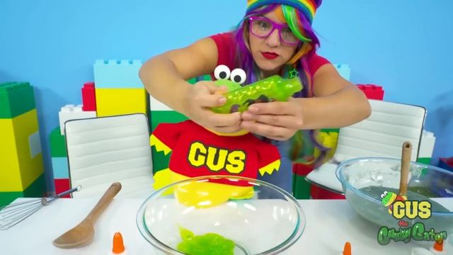 SLIME CHALLENGE ! Mystery Slime Ryan's World Toys Slime + Putty With Gus The Gummy Gator