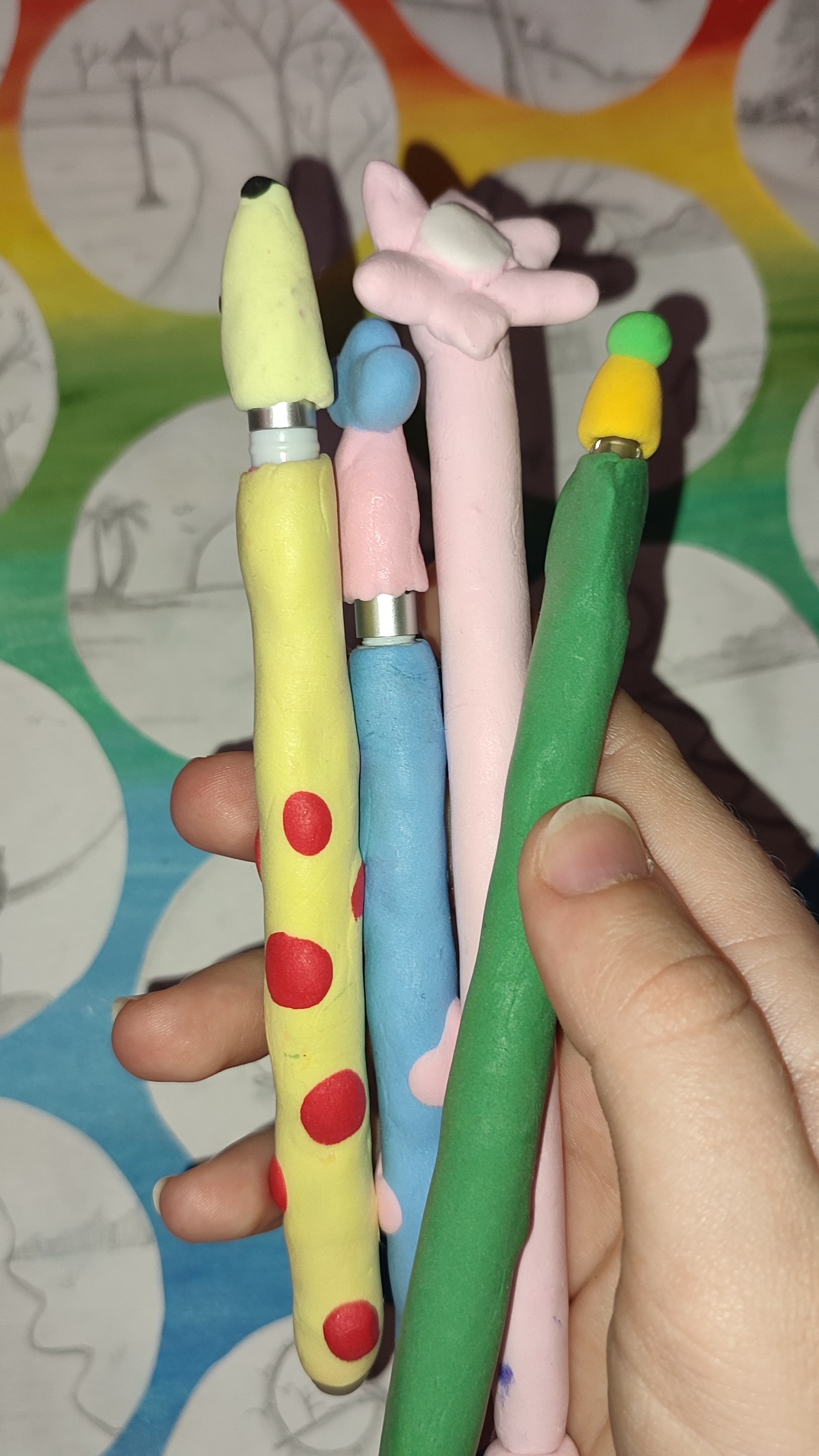 Милые ручки из воздушного пластилина! 🖊🖋