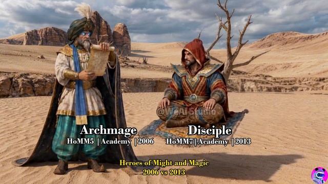 Академия (Г7) & Aкадемия(Г5) #heroes7 #homm5 #weaistudio #героимечаимагии #нейросеть #герои5