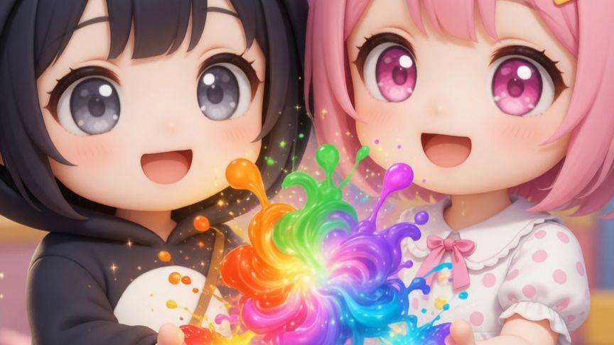 Смешиваем цвета в ладошках 🌈 Весёлая детская песенка про цвета